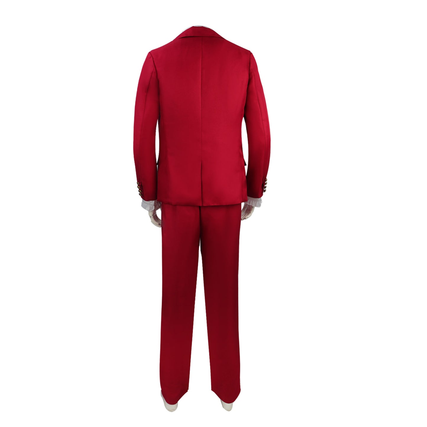 Beetlejuice Red Suit Cosplay Costume – Beetlejuice Beetlejuice (2024) | Red Blazer, Trousers, Vest, Ruffled Shirt, Bow Tie & Boutonniere | S–3XL