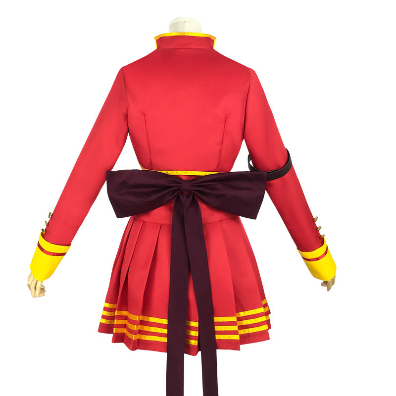 Mash Kyrielight Cosplay Costume – Fate/Grand Order | Red Sailor Uniform, Pleated Skirt, Bow Tie & Choker | S–3XL