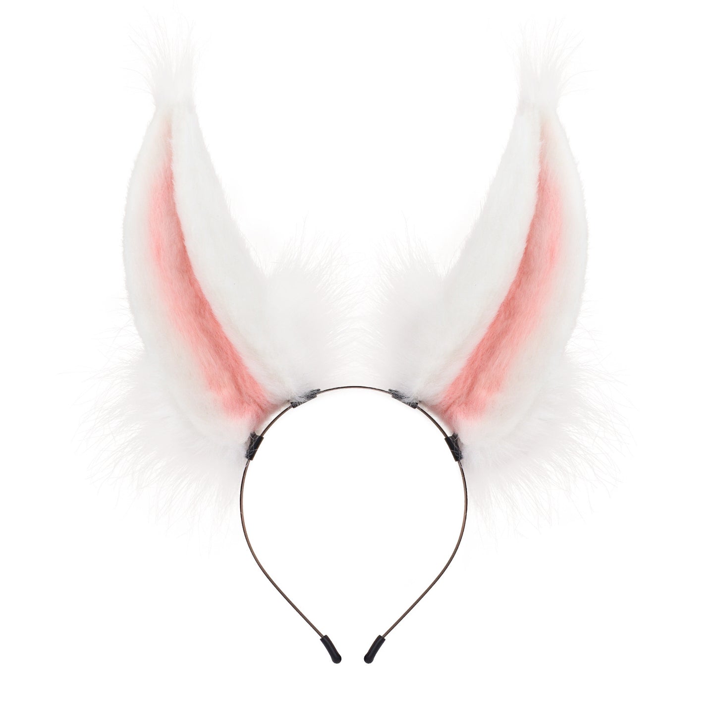 Handmade Plush Realistic Rabbit Ears Cosplay Animal Ears Headband Accessory for Live Streaming and Performance