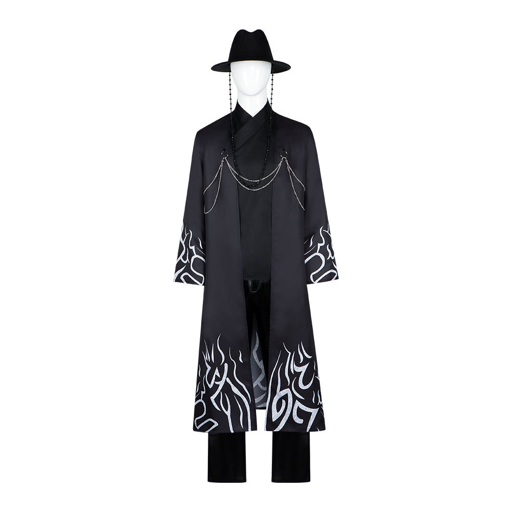 Sasha & Mirazoi Cosplay Costume – Witch Hunt | Gothic Black Coat Set with Hat | Adults & Kids