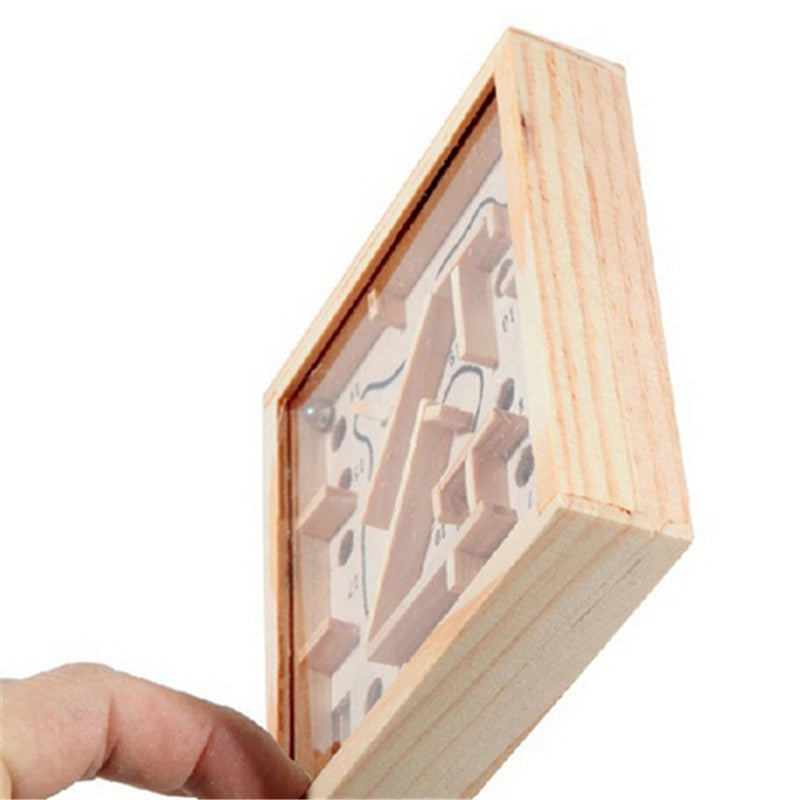 12*2.5cm Mini Wooden Labyrinth Board Game Ball In Maze Puzzle Handcrafted Toys Children Educational Toys Antistress
