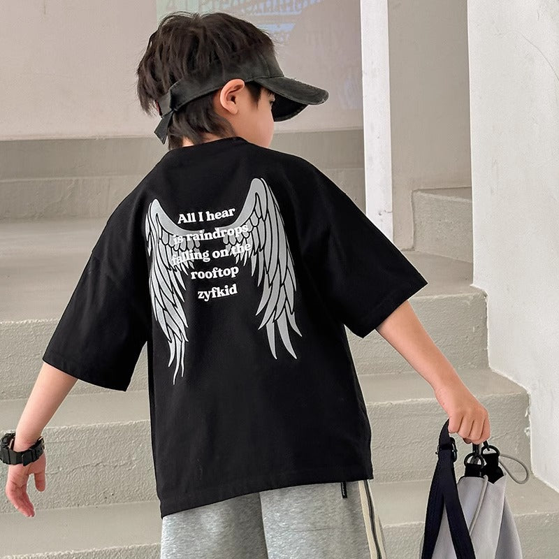 Children's Boys Short Sleeve T-Shirt Printed Casual Top
