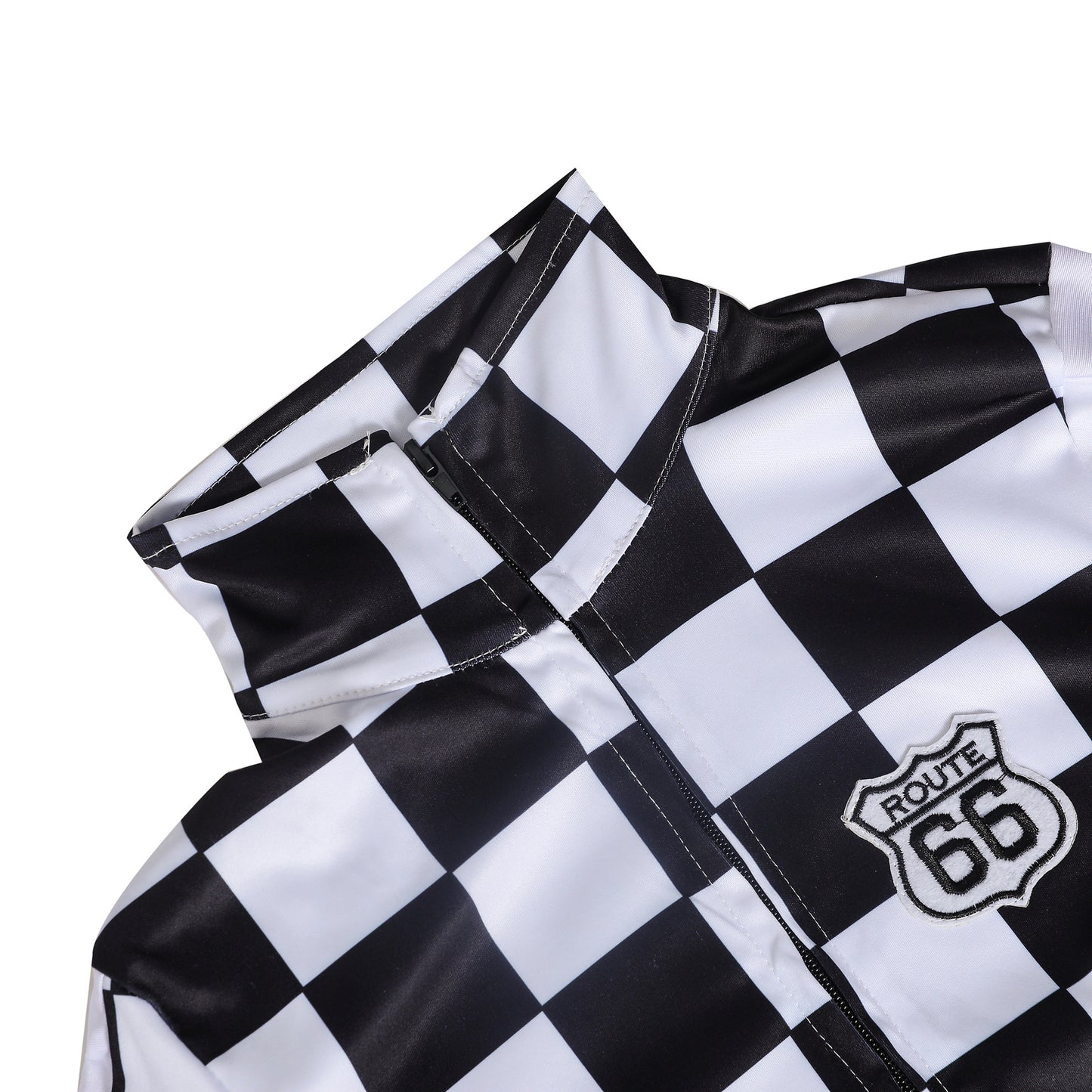 New Halloween Cheerleading Uniform Checkered Motorcycle Uniform Nightclub DS Uniform Female Pole Dance Hot Dance Uniform Racing Uniform