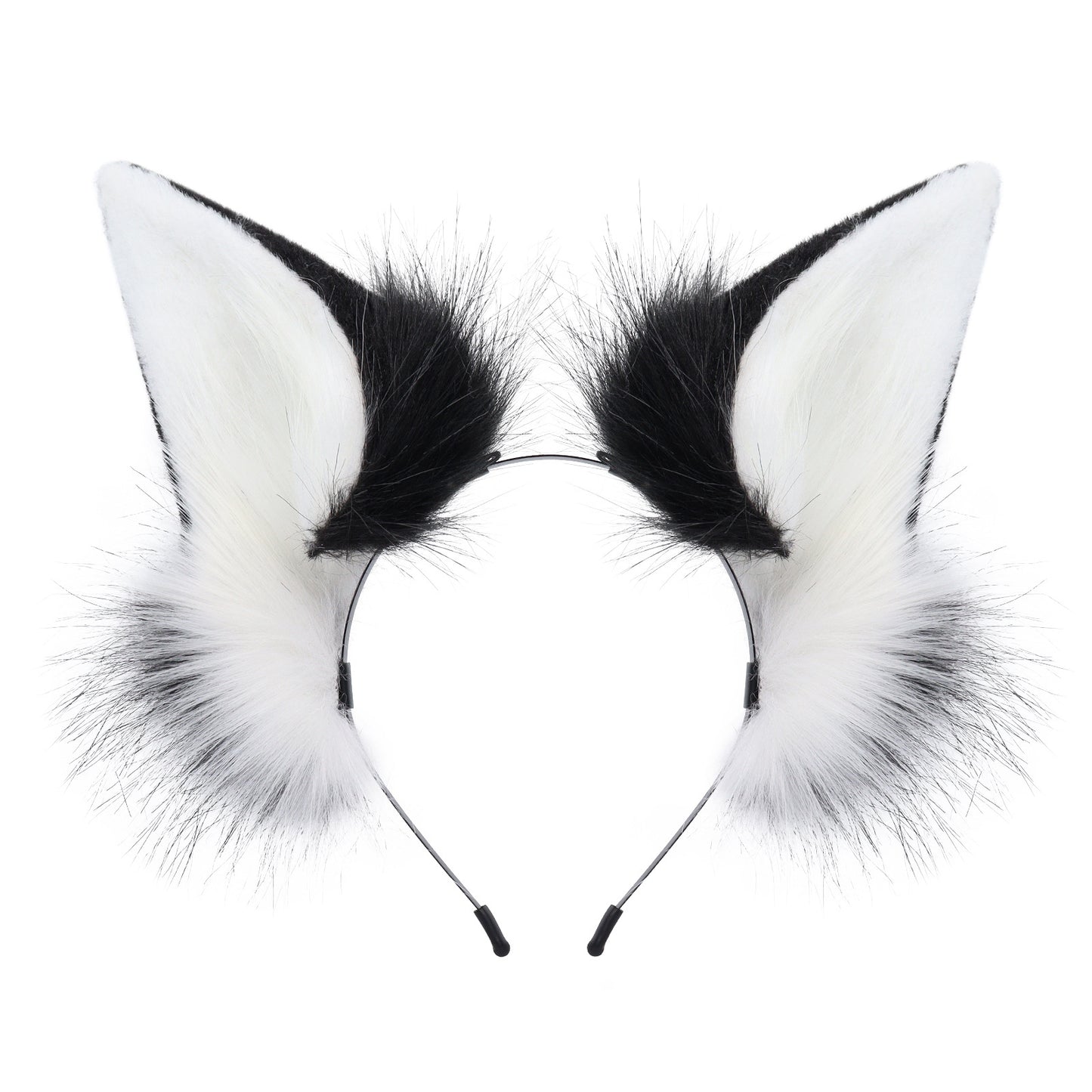 Fuzzy Cat Girl Animal Ears Headband, Cat Ears Cosplay Halloween Party Fox Ears Hair Accessory