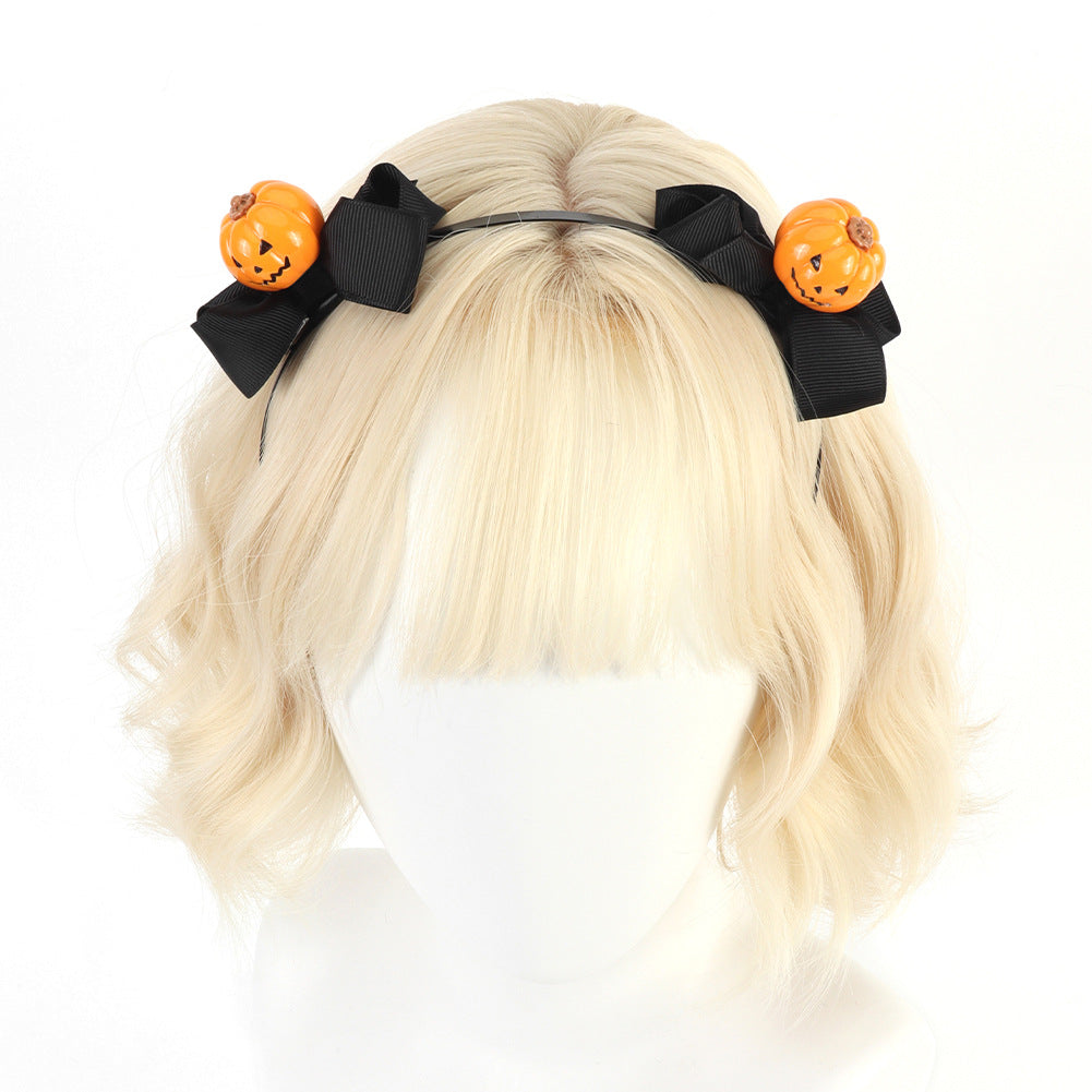 Halloween Pumpkin Headband Original Handmade Christmas Decoration Hair Accessory Cosplay Headband Cute Prop