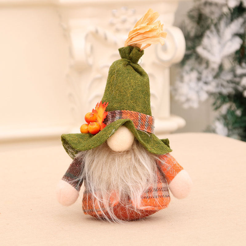 New Christmas Faceless Old Man Doll Toy, Small Harvest Doll, Standing Figure Gift