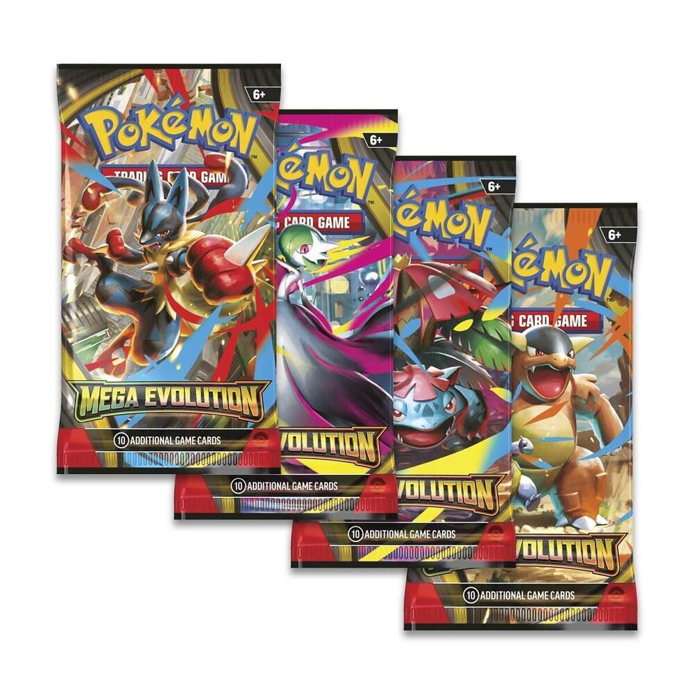 Pokémon TCG Mega Evolution Booster Pack Art Bundle – Set of 4