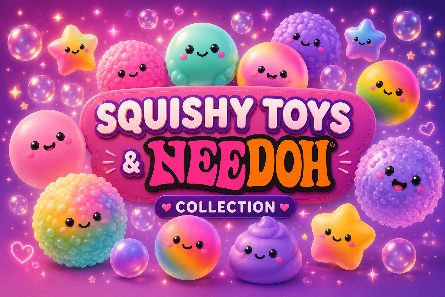Squish, stretch, and stress-relief your way through our colorful Nee-Doh collection. Perfect for all ages!