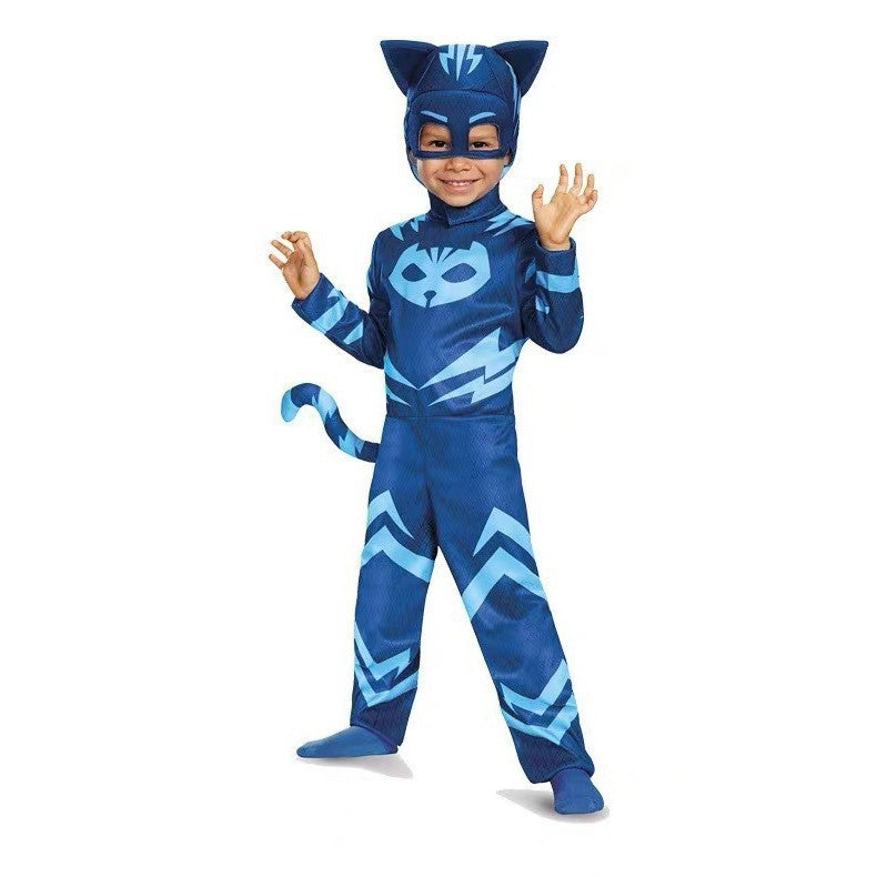 Masked Sleepwear Hero Kids Superhero Costume Cosplay Halloween Children's Performance Outfit