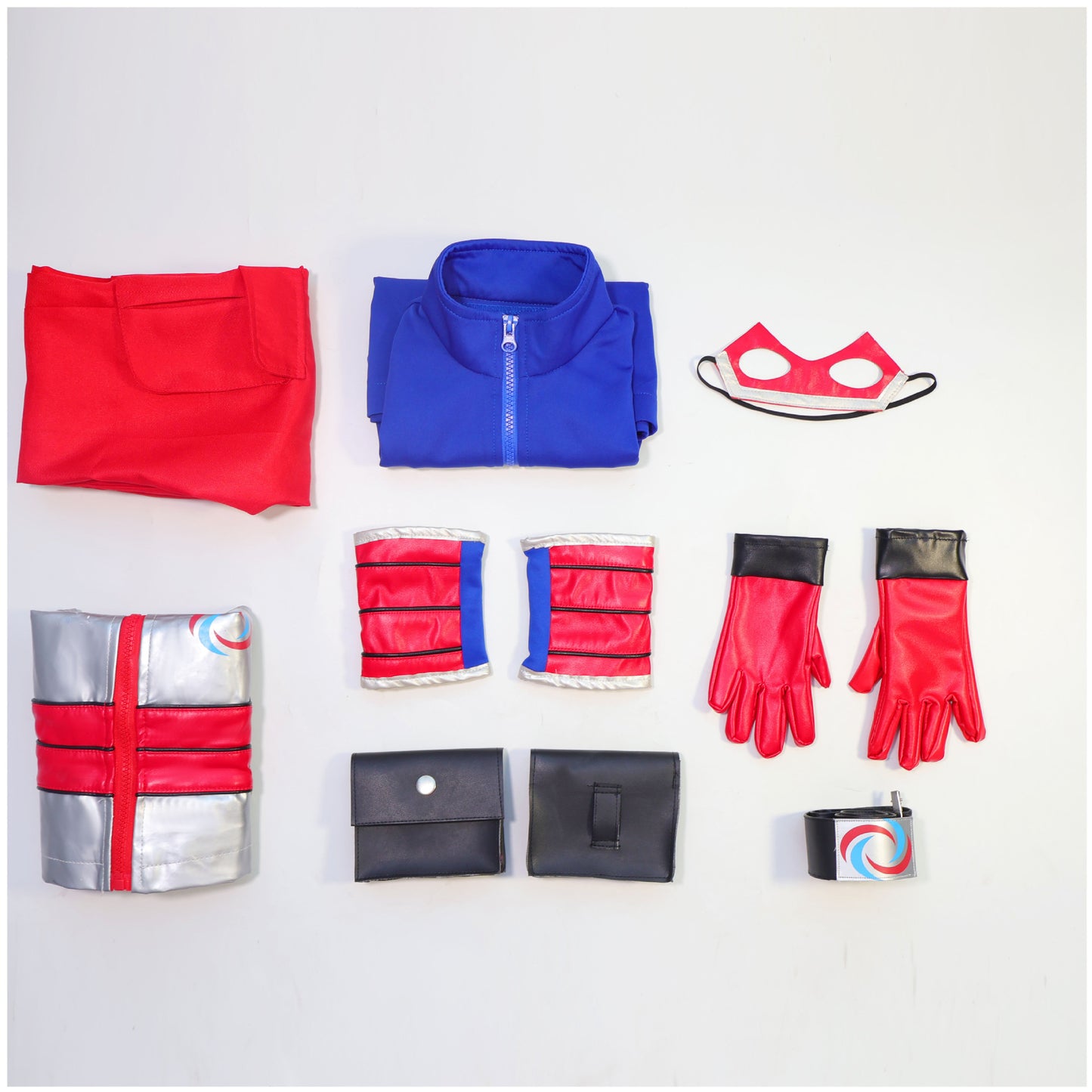 Kid Danger Cosplay Costume – Henry Danger (Nickelodeon) | Blue Jacket, Silver Vest, Red Pants, Mask & Gloves | Adults & Kids