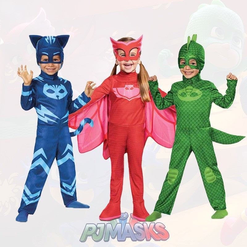 Masked Sleepwear Hero Kids Superhero Costume Cosplay Halloween Children's Performance Outfit