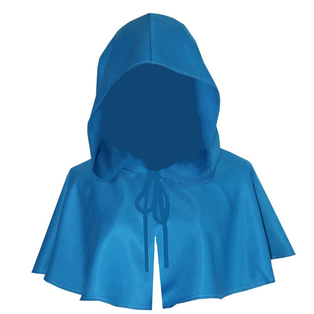 Medieval Hooded Capelet – Dramatic Cowl Hood with Shoulder Cape | 6 Colors | One Size | Halloween, Cosplay & LARP