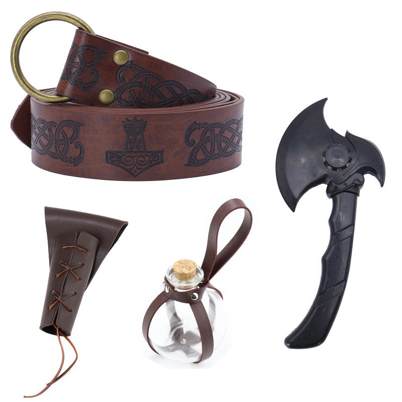 Medieval Halloween Celtic Festival Vintage Viking Pirate Belt COSPLAY Costume Accessory