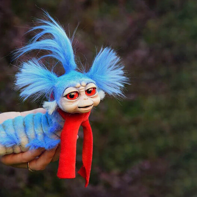 Furry Worm Plush Toy from the Maze Home Decor Item