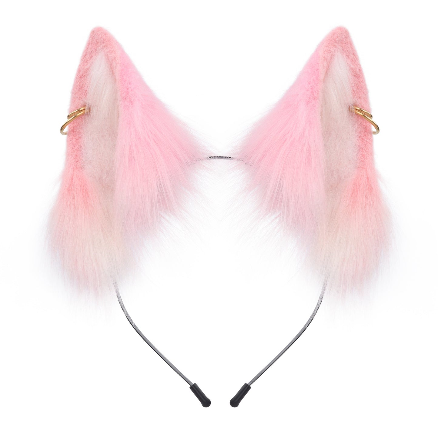 Faux Fur Fox Ears Cosplay Headband Accessory Handmade Animal Ears Hairband Live Stream Cat Ears Headwear