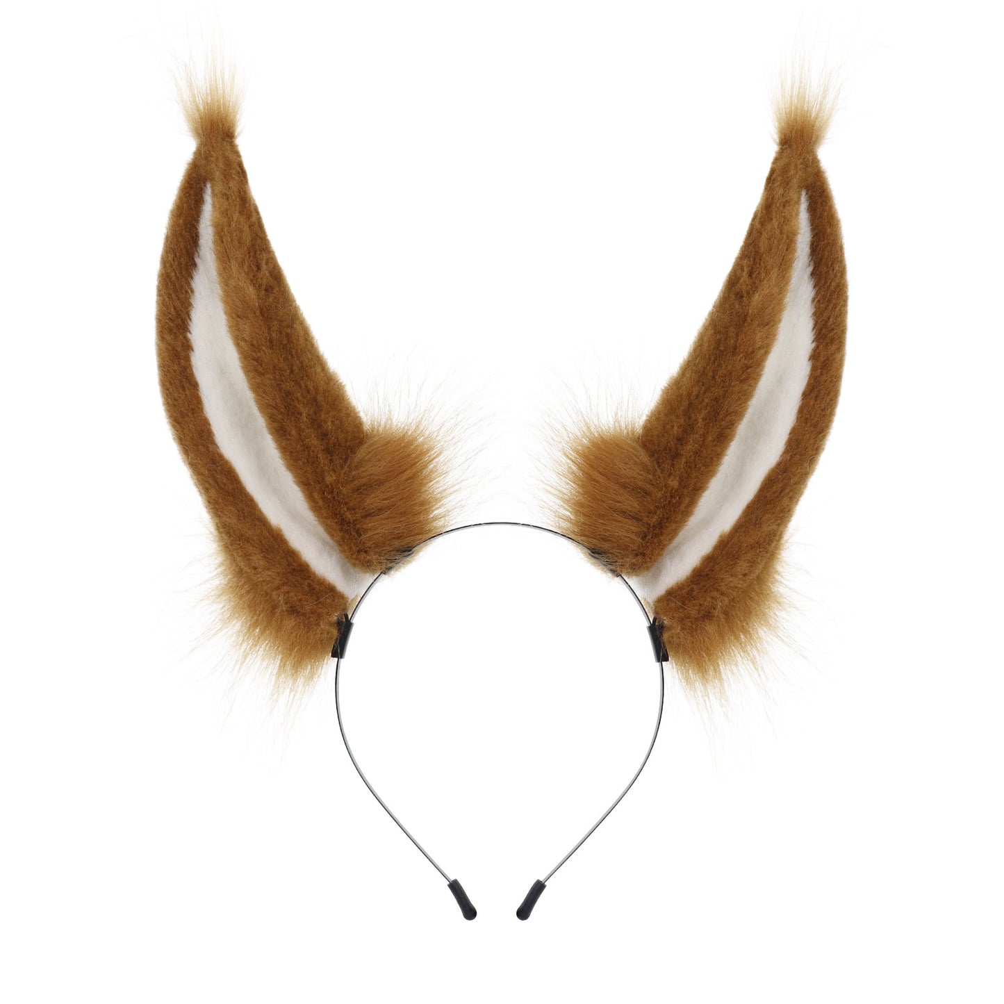 Handmade Plush Realistic Rabbit Ears Cosplay Animal Ears Headband Accessory for Live Streaming and Performance