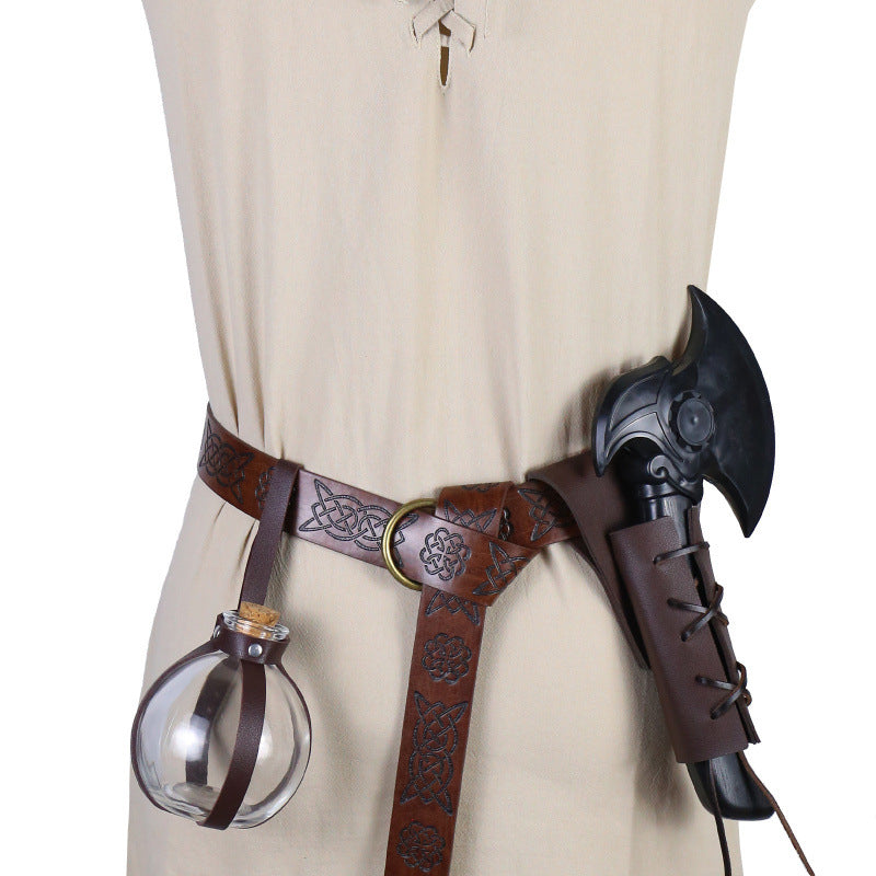 Medieval Halloween Celtic Festival Vintage Viking Pirate Belt COSPLAY Costume Accessory