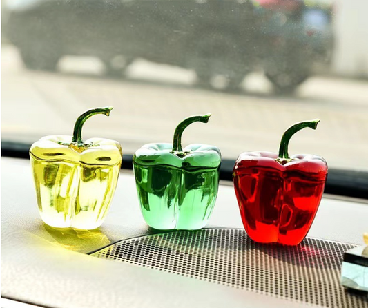 Crystal Ornament Imitation Crystal Bell Pepper Desktop Decoration