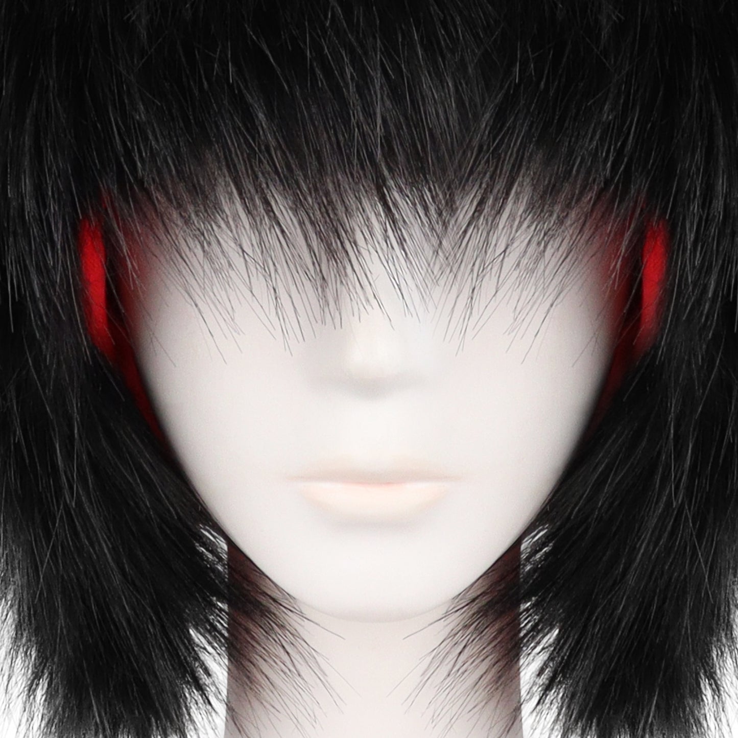 Halloween Funny Costume Black  Hat with Horns Winter Warm Ear Protection Niuwang Hat