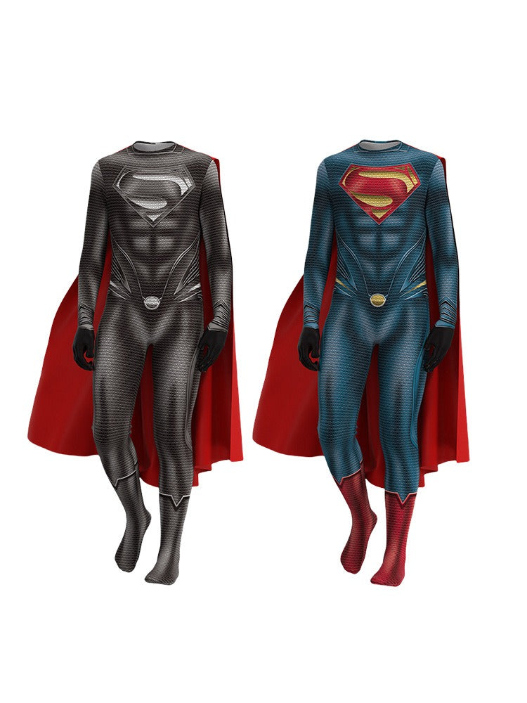 Halloween party Superman Iron Man costume Clark Kent cosplay jumpsuit