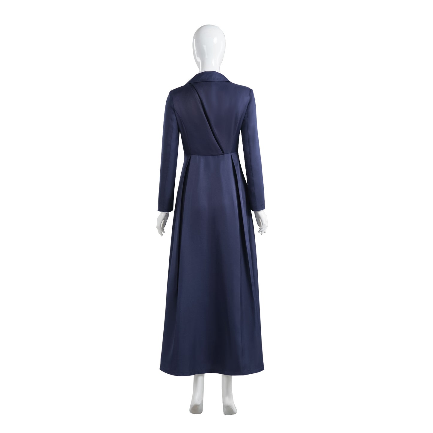 Agatha Harkness Cosplay Costume – Agatha All Along (2024) | Navy Duster Coat, Shirt, Trousers & Necklace Set | S–3XL