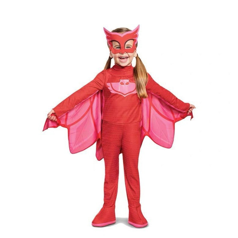 Masked Sleepwear Hero Kids Superhero Costume Cosplay Halloween Children's Performance Outfit