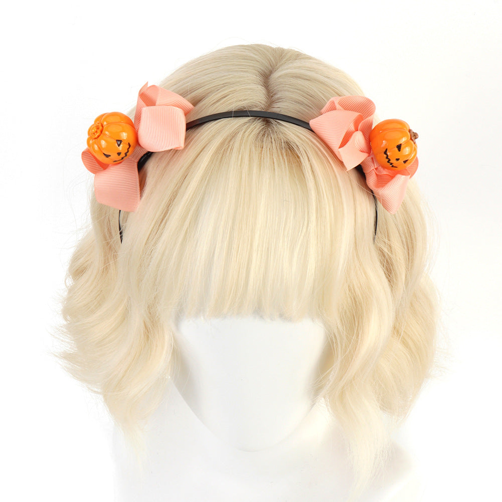 Halloween Pumpkin Headband Original Handmade Christmas Decoration Hair Accessory Cosplay Headband Cute Prop