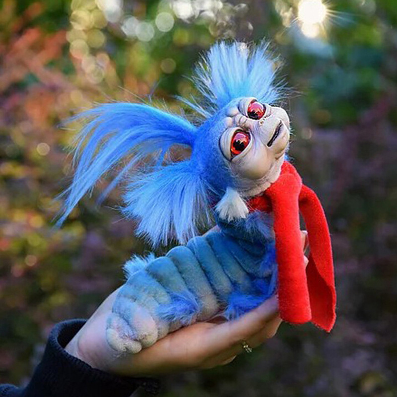 Furry Worm Plush Toy from the Maze Home Decor Item