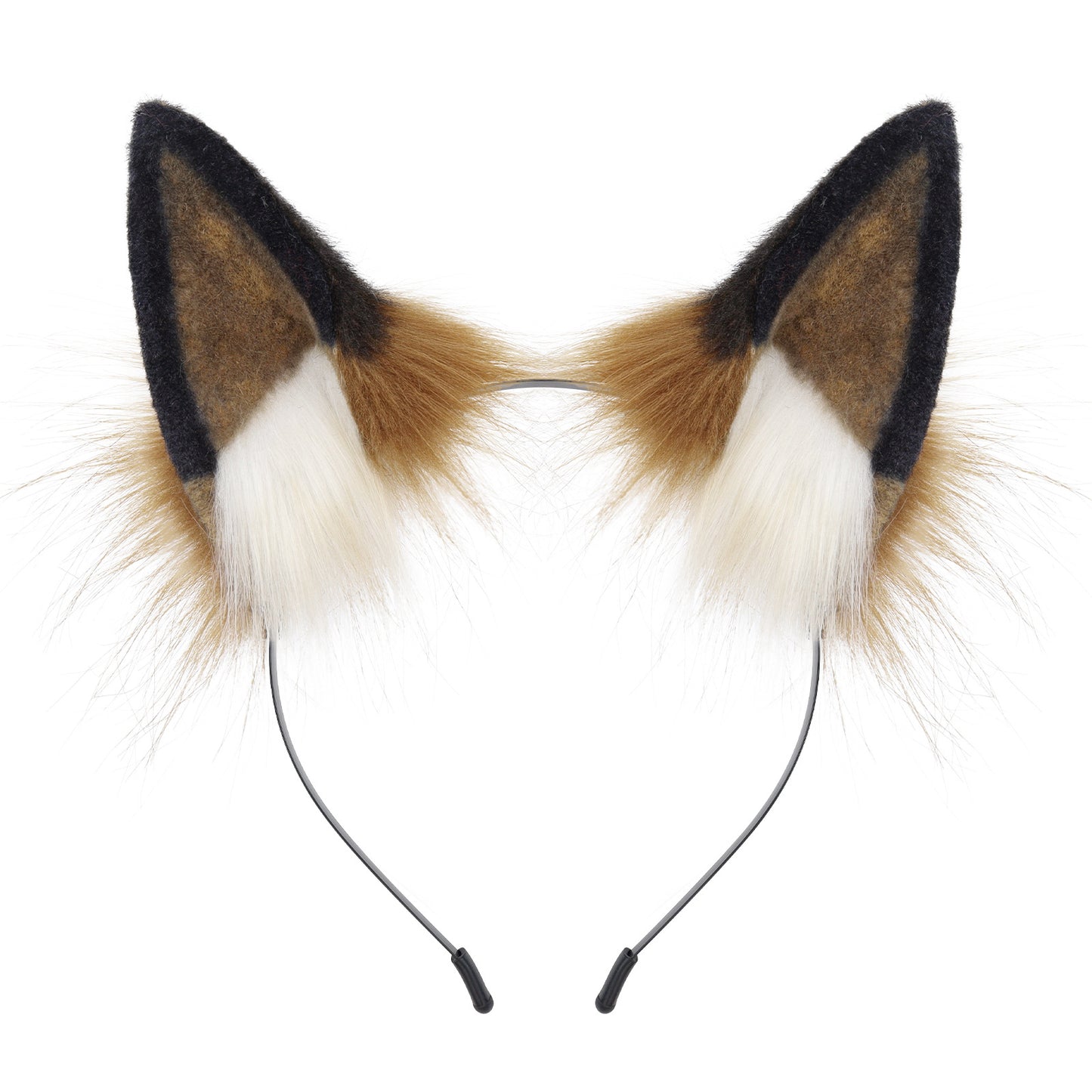 Handmade Plush Cat Ears Festival Party Role Play Cosplay Realistic Fox Animal Ears Headband