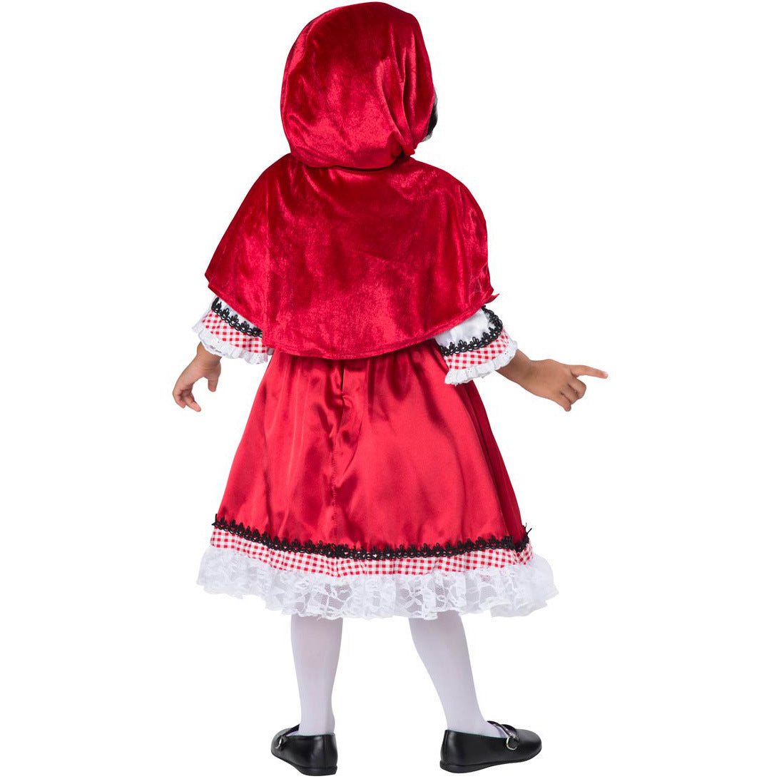 Halloween Costume for Girls Kids Role Play Cute Anime Little Red Riding Hood Stage Costume Performance Dress