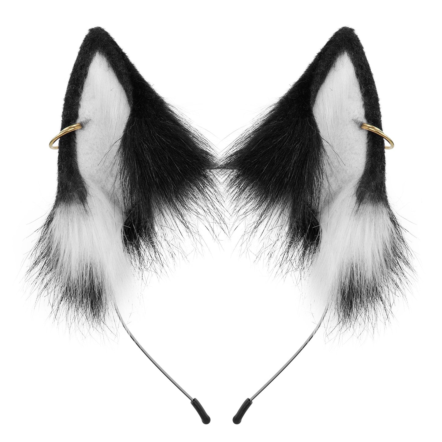 Faux Fur Fox Ears Cosplay Headband Accessory Handmade Animal Ears Hairband Live Stream Cat Ears Headwear