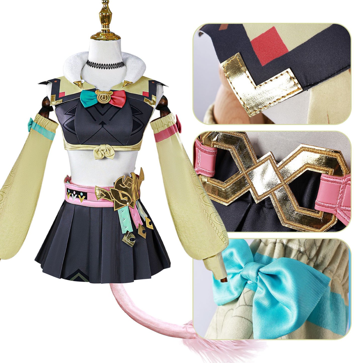 Varesa Cosplay Costume – Genshin Impact | Full Set with Accessories, Optional Wig & Shoes | XS–3XL