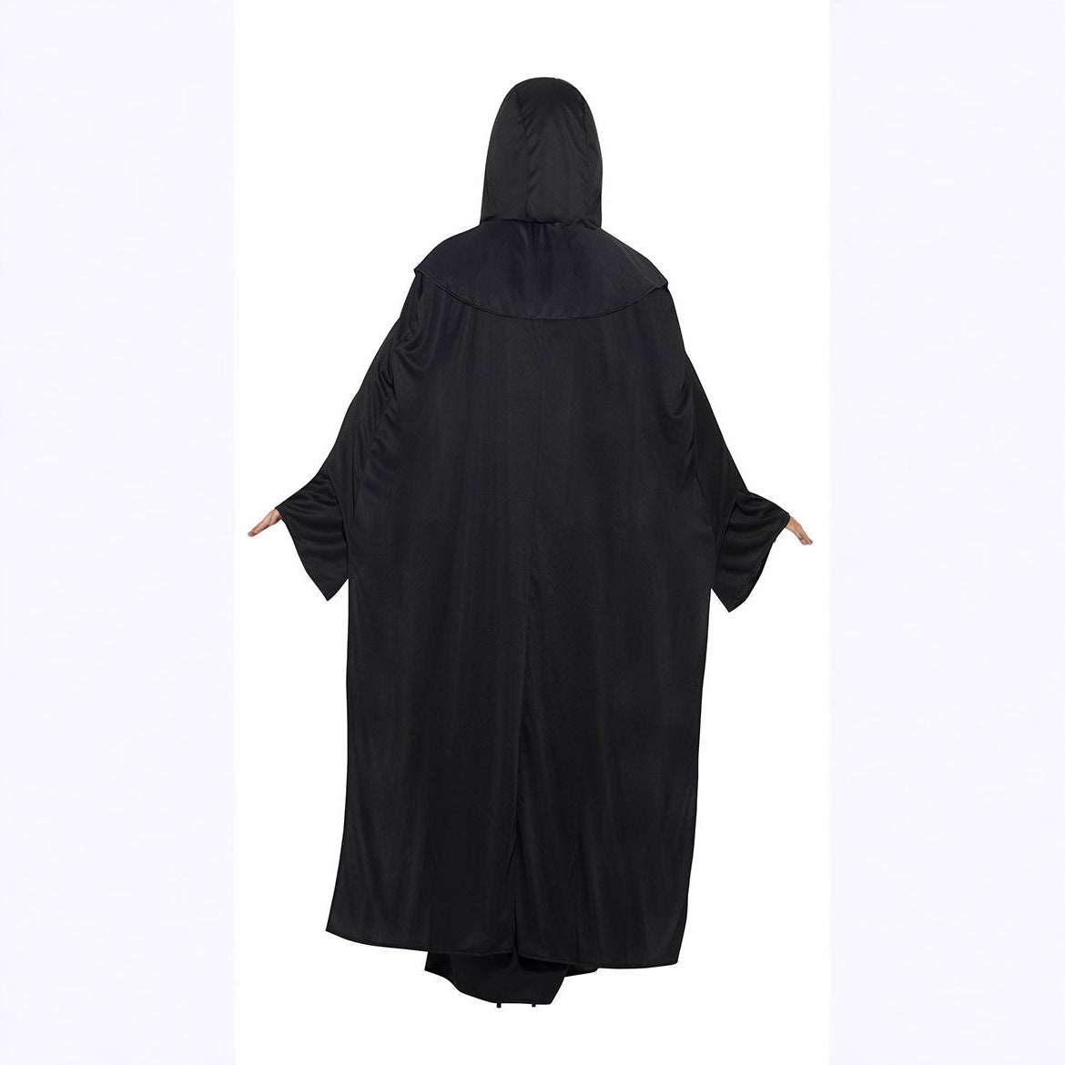 Dark Occult Ritual Robe Halloween Costume – Couples His & Hers Hooded Robe with Arcane Symbol Stole | M–XL