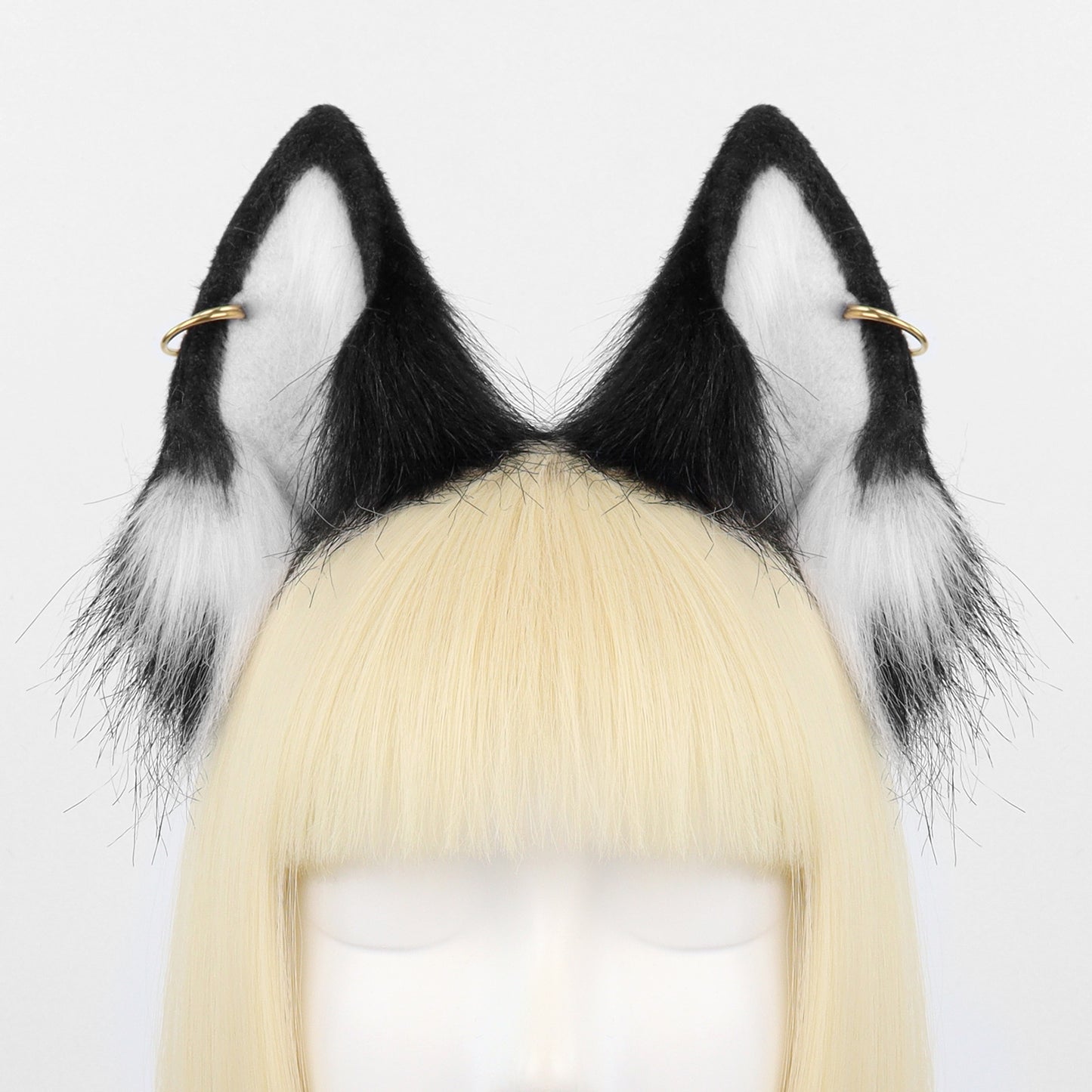 Faux Fur Fox Ears Cosplay Headband Accessory Handmade Animal Ears Hairband Live Stream Cat Ears Headwear