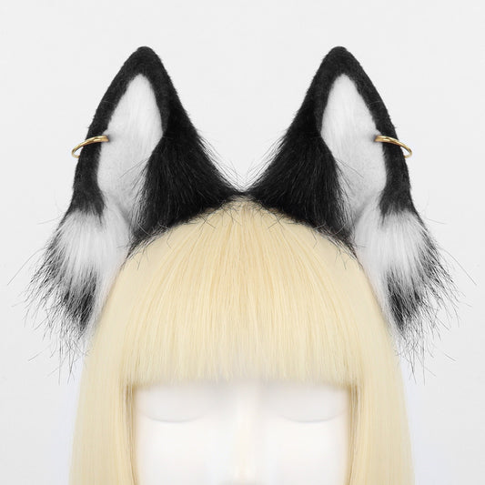 Faux Fur Fox Ears Cosplay Headband Accessory Handmade Animal Ears Hairband Live Stream Cat Ears Headwear
