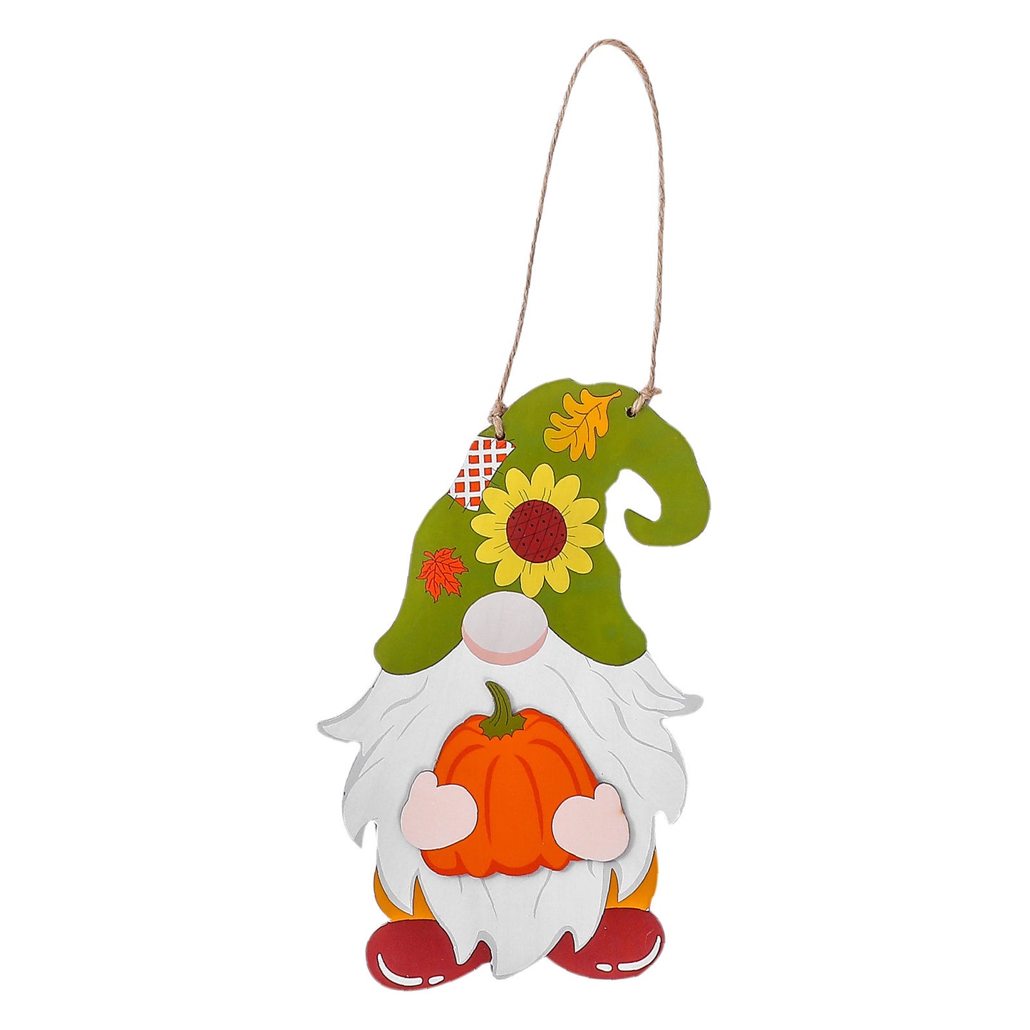 Festive Wooden Hanging Ornament for Independence Day, Halloween, Harvest Festival - Creative Faceless Doll Christmas Decoration