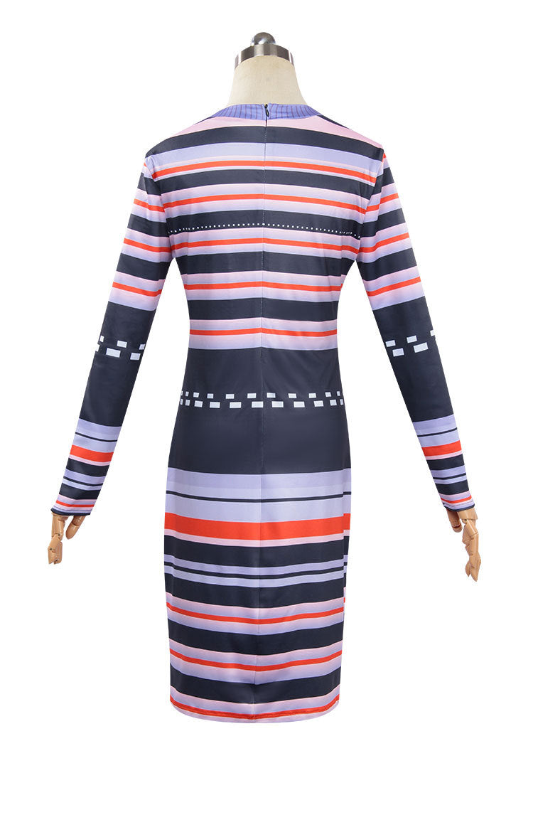 Astrid Cosplay Costume – How to Train Your Dragon | Striped Bodycon Dress | Adults & Kids