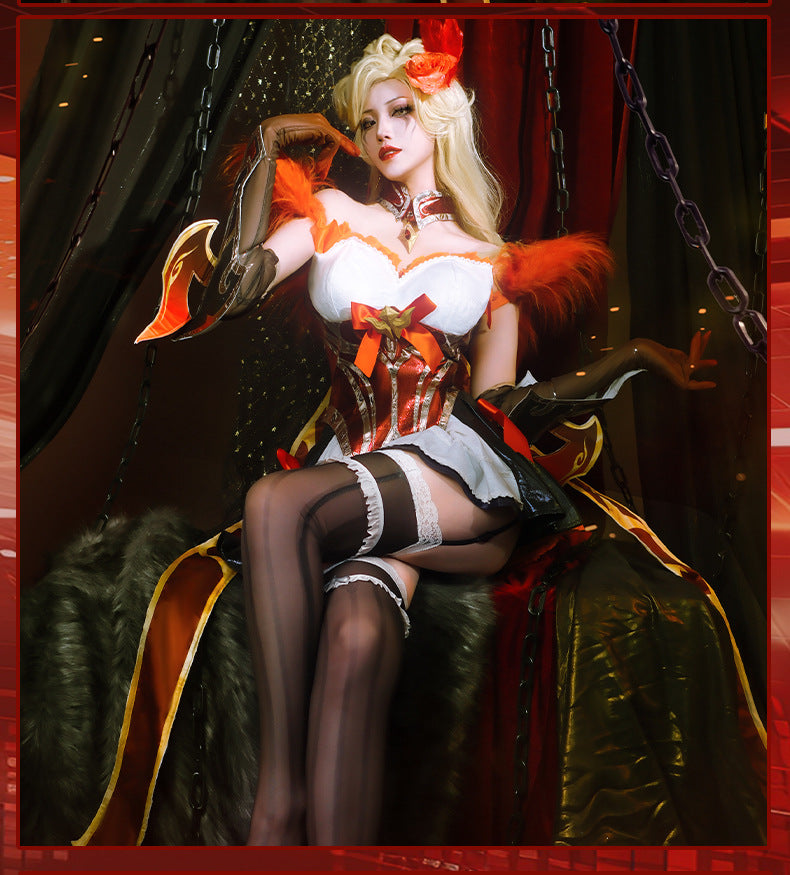 Coven Evelynn Cosplay Costume – League of Legends | Full Armor Set with Props