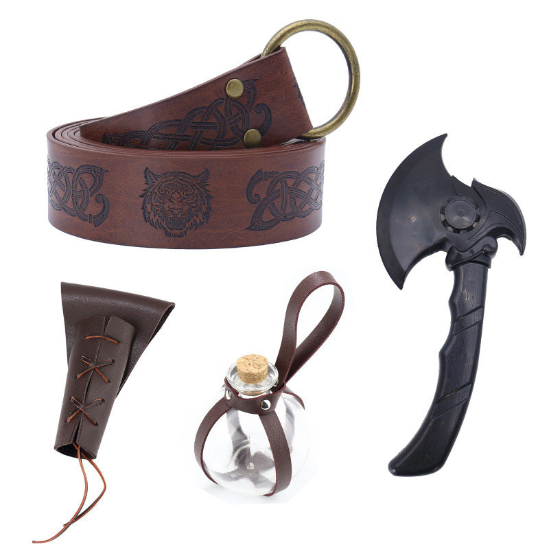 Medieval Halloween Celtic Festival Vintage Viking Pirate Belt COSPLAY Costume Accessory