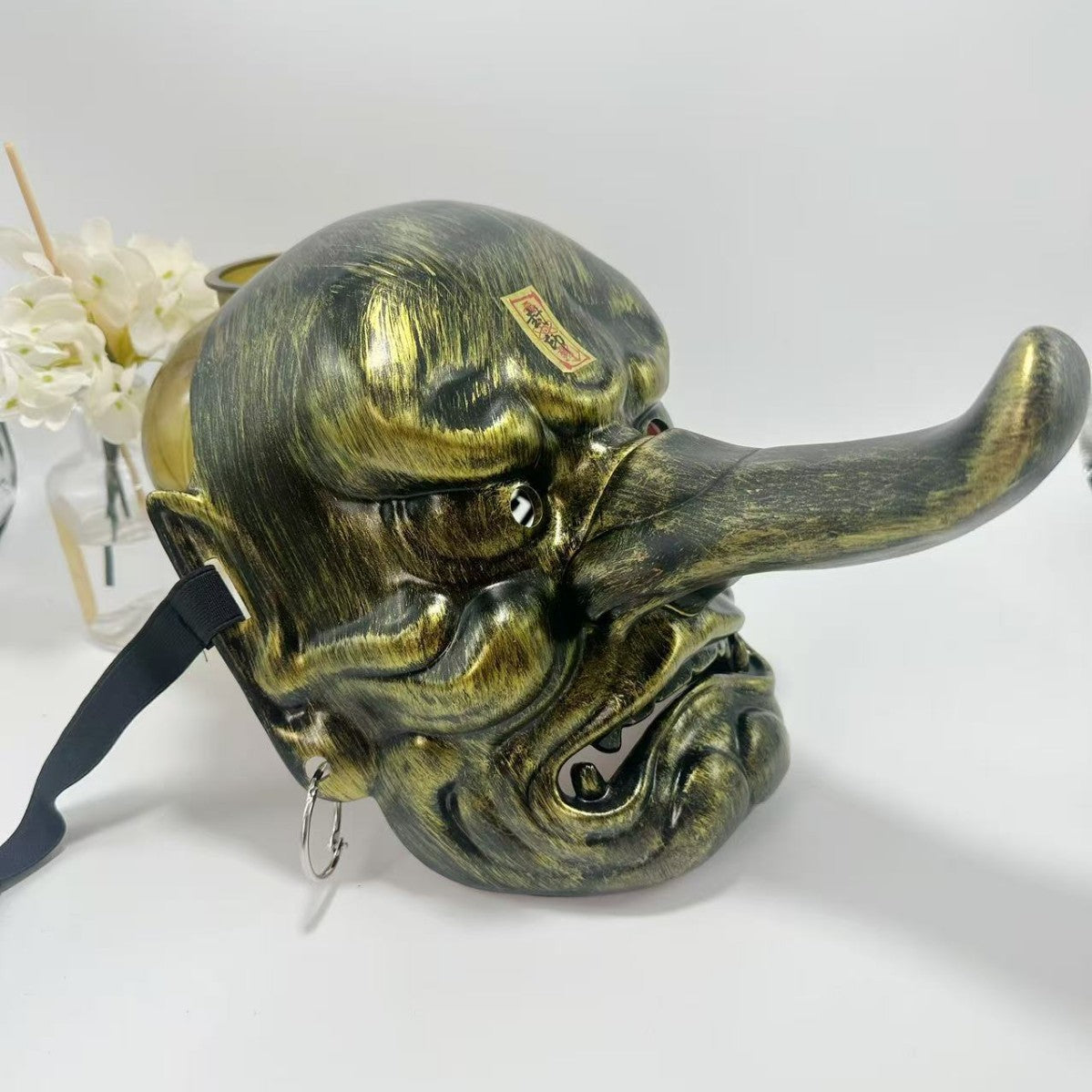Tengu Demon Mask Resin ABS Ornament Gift Decoration Folk Culture Element