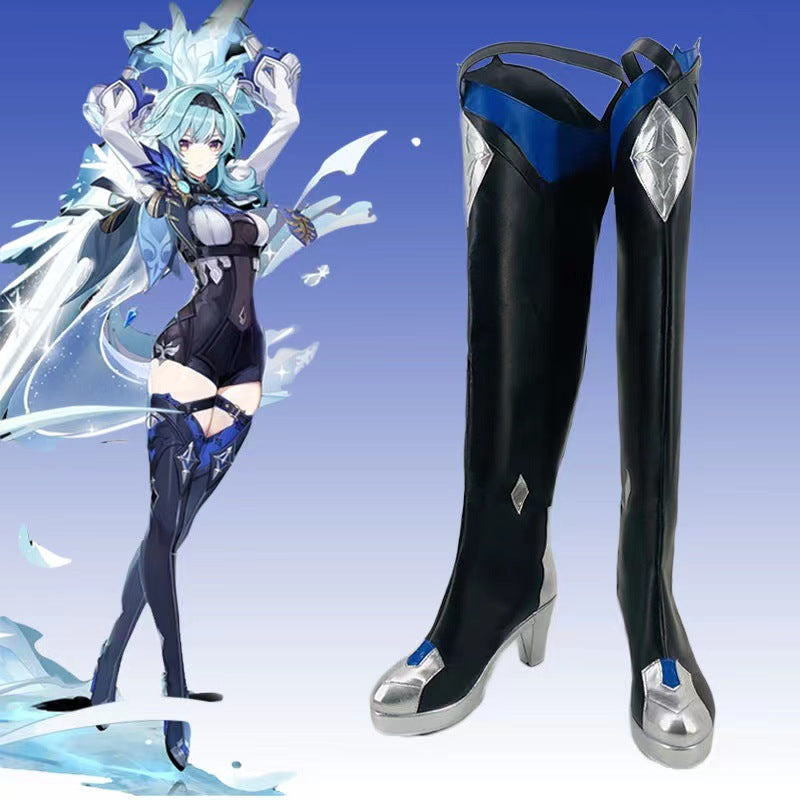 Eula Lawrence Cosplay Costume – Genshin Impact | Women's Spindrift Knight Set + Wig