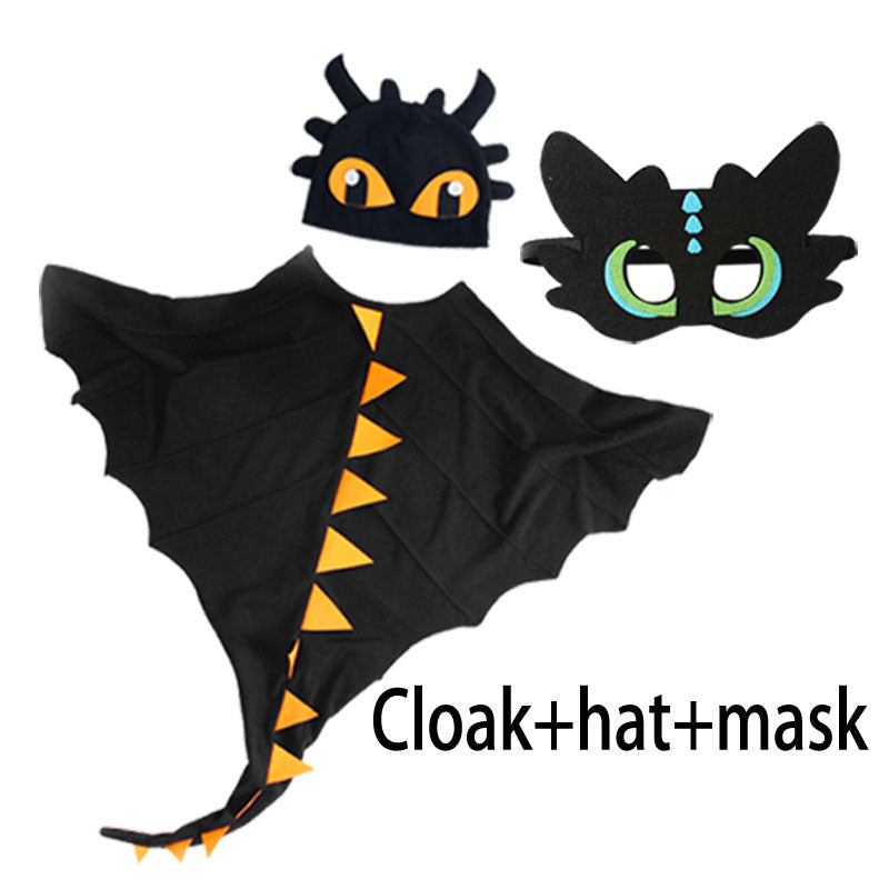 PartyTree Dinosaur Cape Hat Mask Children's Performance Costume Halloween Christmas Cosplay Clothing