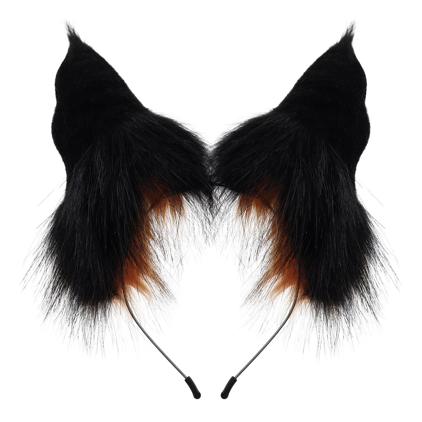 New Adjustable Faux Cat Ear Headband, Plush Animal Ears Hair Accessory for Halloween Cosplay