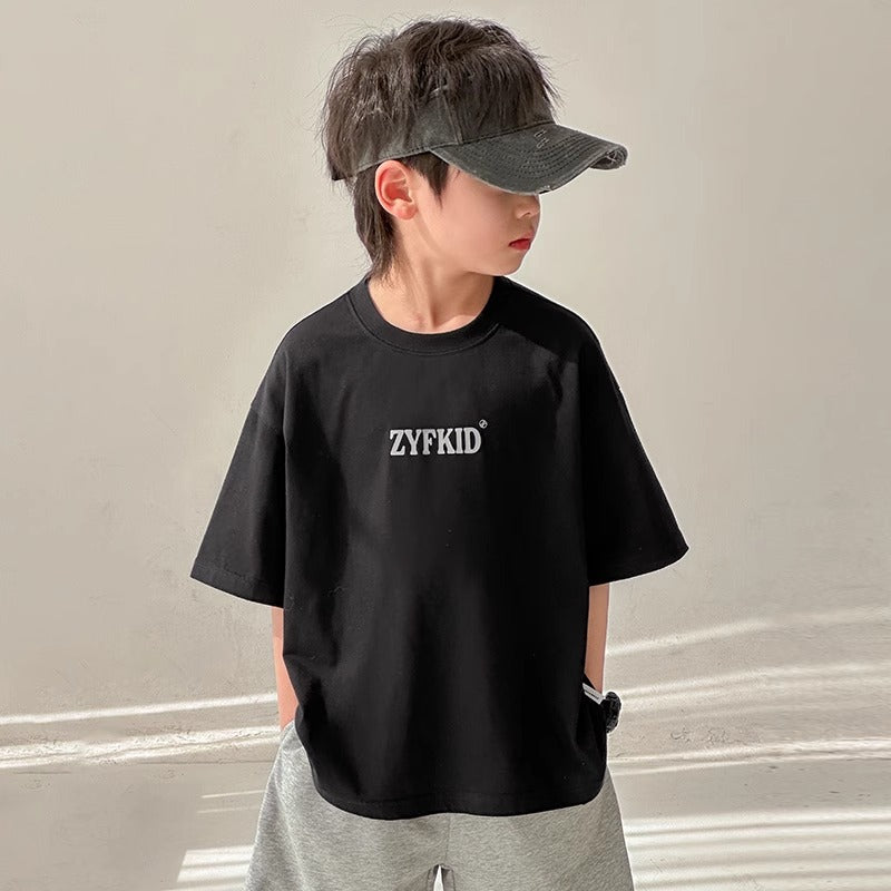 Children's Boys Short Sleeve T-Shirt Printed Casual Top