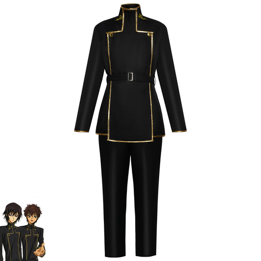 Lelouch Lamperouge Cosplay Costume – Code Geass | Black Military Uniform Set | Unisex XS–3XL