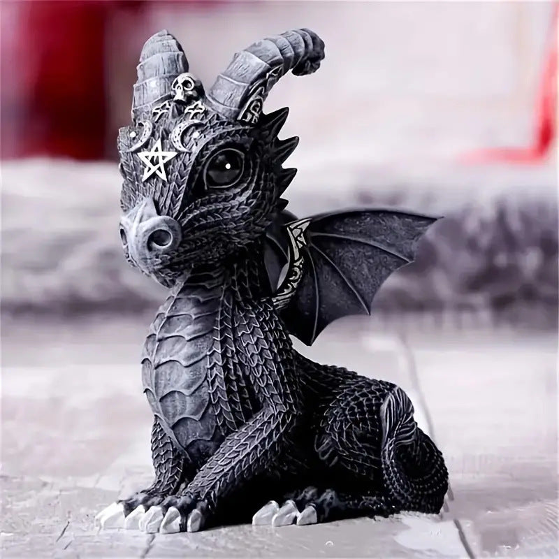 Halloween Witch Black Cat Resin Decoration Figurine Magical Mysterious Atmosphere Design Decorative Ornament