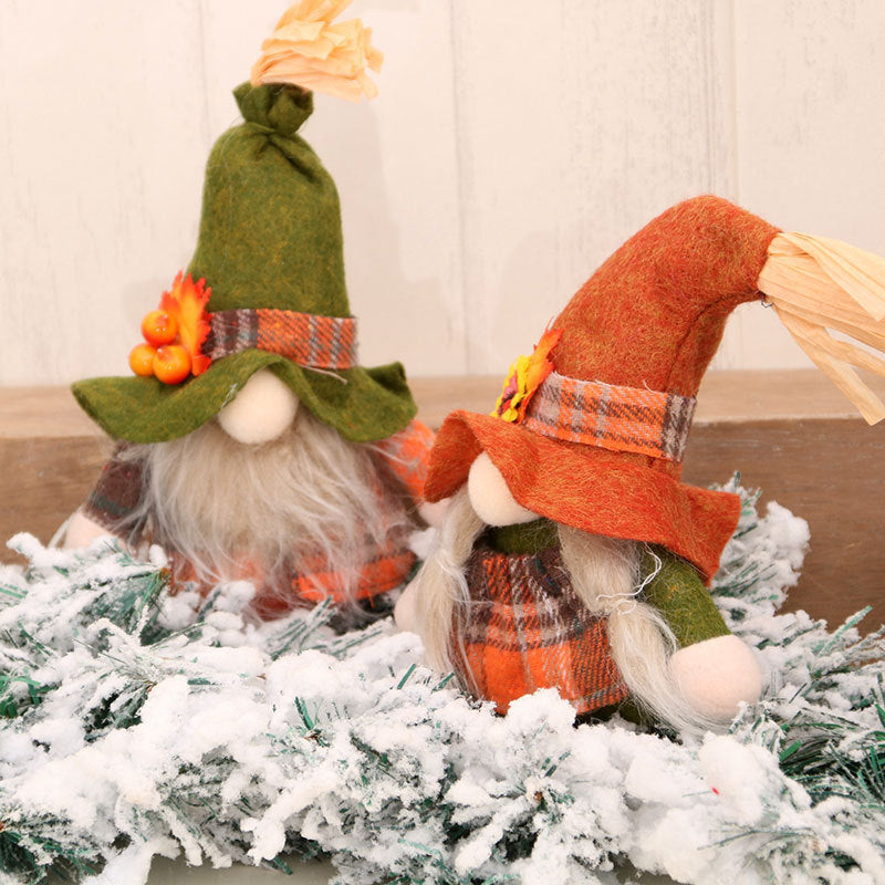 New  Christmas Faceless Old Man Doll Toy, Small Harvest Doll, Standing Figure Gift