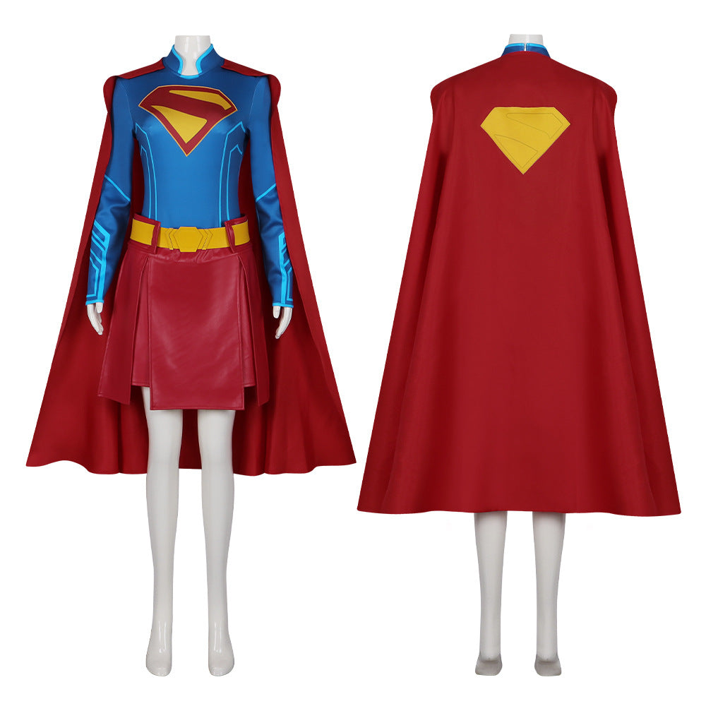 Superman Legacy Cosplay Costume, Supergirl Style Cape Clark Kent Smallville Supergirl Cosplay Costume Halloween Costume