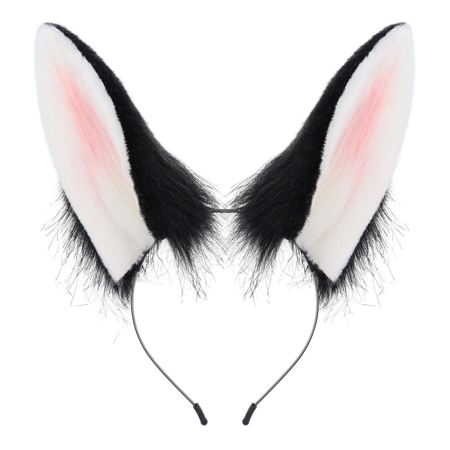 Cute Plush Rabbit Ears Hair Accessory for Anime Cosplay Costume, Realistic Animal Ears Headband Hairband
