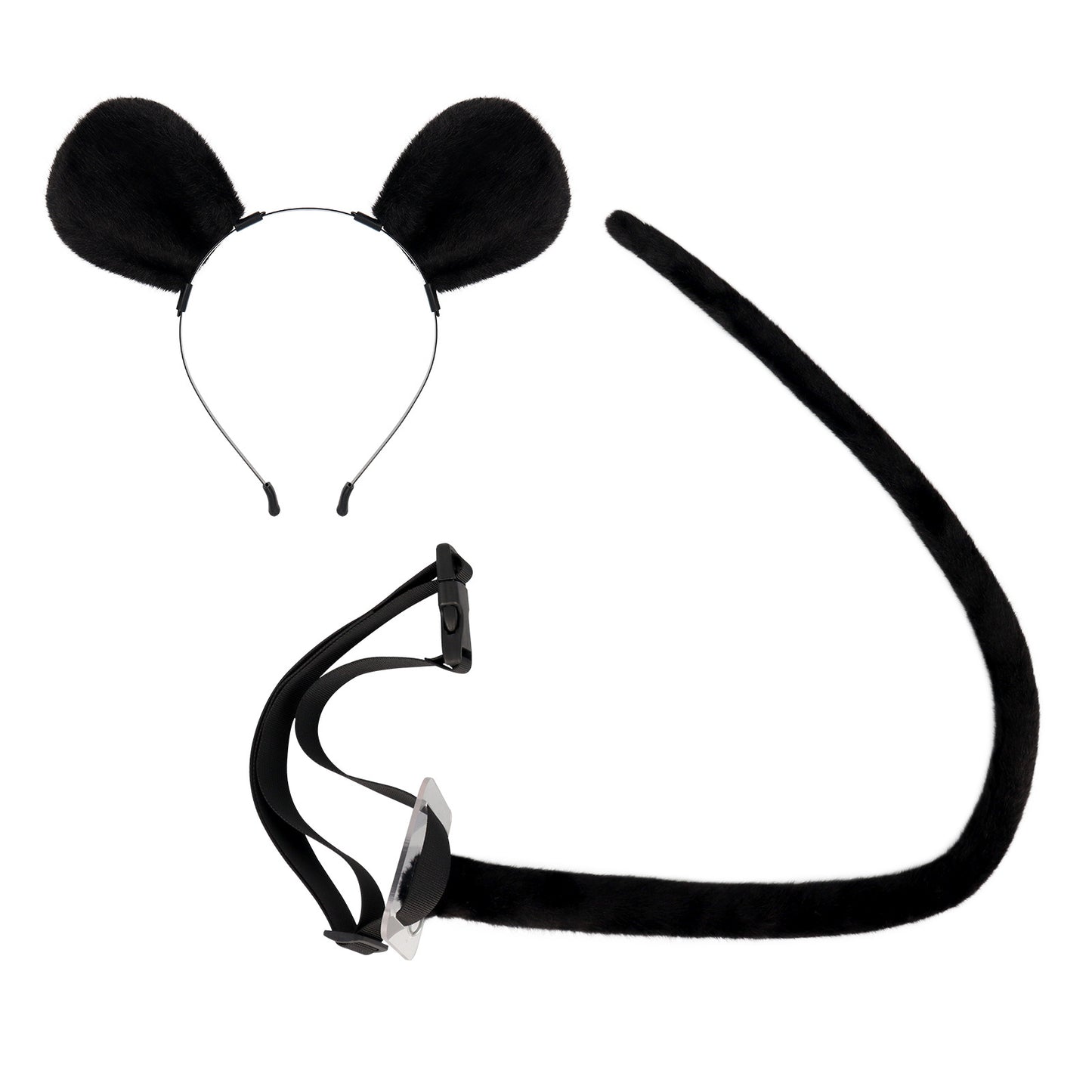 Hamster Costume Cosplay Furry Mouse Ears Headband for Anime Convention, Animal Ears and Tail Accessories